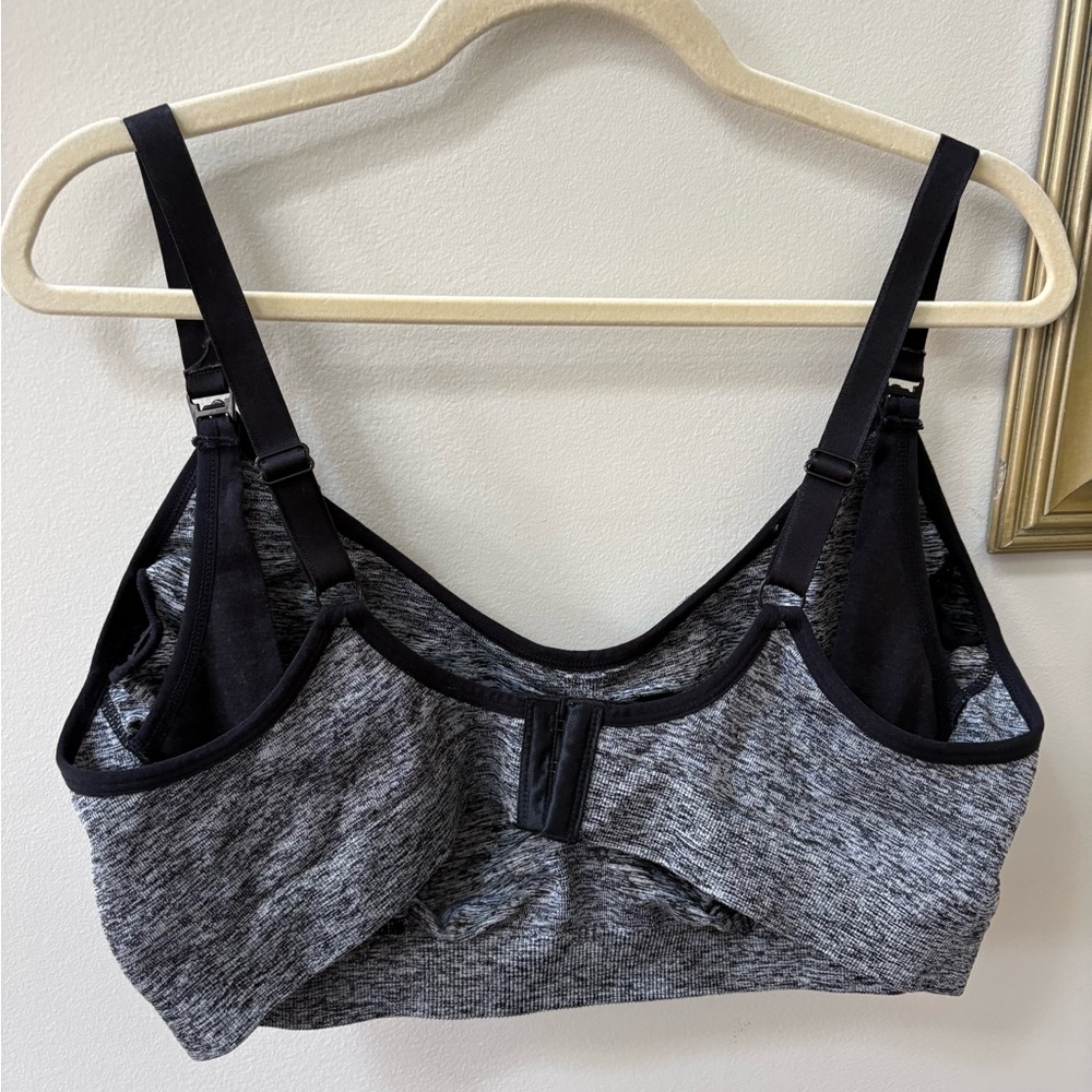 Motherhood Black and Gray Nursing Bra - Picture 2 of 4